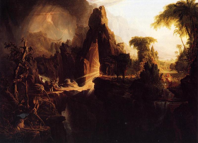 Thomas Cole Expulsion from Garden of Eden China oil painting art